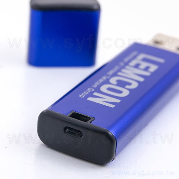 隨身碟-商務禮贈品-藍色金屬USB隨身碟-客製隨身碟容量-客製化禮品_4